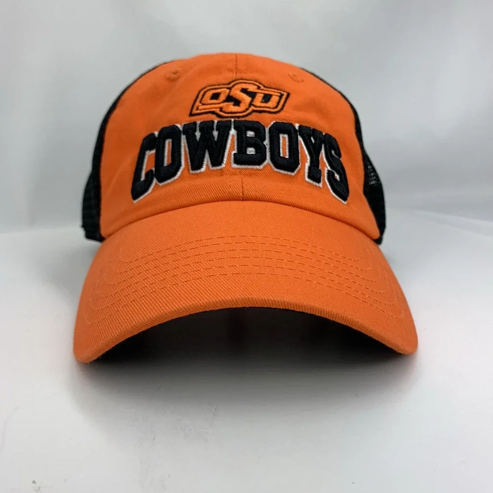 Oklahoma State OSU Cowboys Hat Orange Black Mesh Captivating Snapback Ball Cap